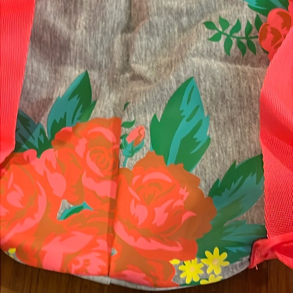 Adidas Stella McCartney Sport Seasack bag backpack gym bag tote new sack floral - Picture 10 of 16